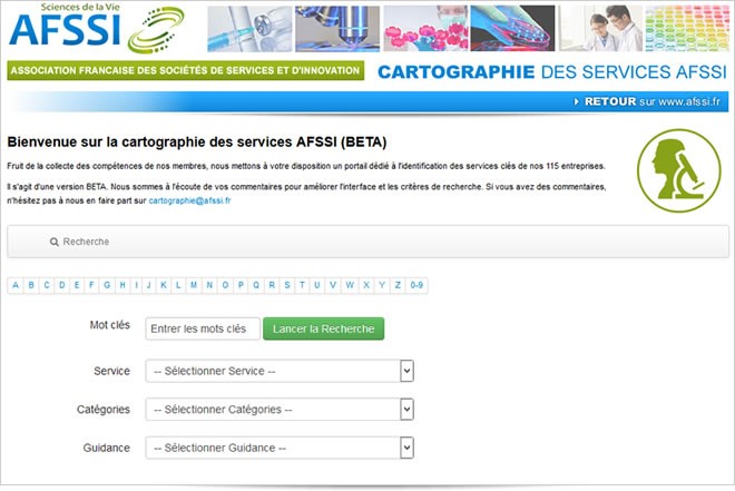La cartographie des Services de l’AFSSI