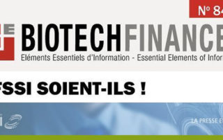 L'AFSSI et Joel Vacus en Une de BiotechFinances n°849 !