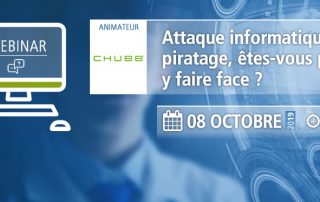 Webinar - Attaque informatique, piratage, êtes-vous prêt à y faire face ?